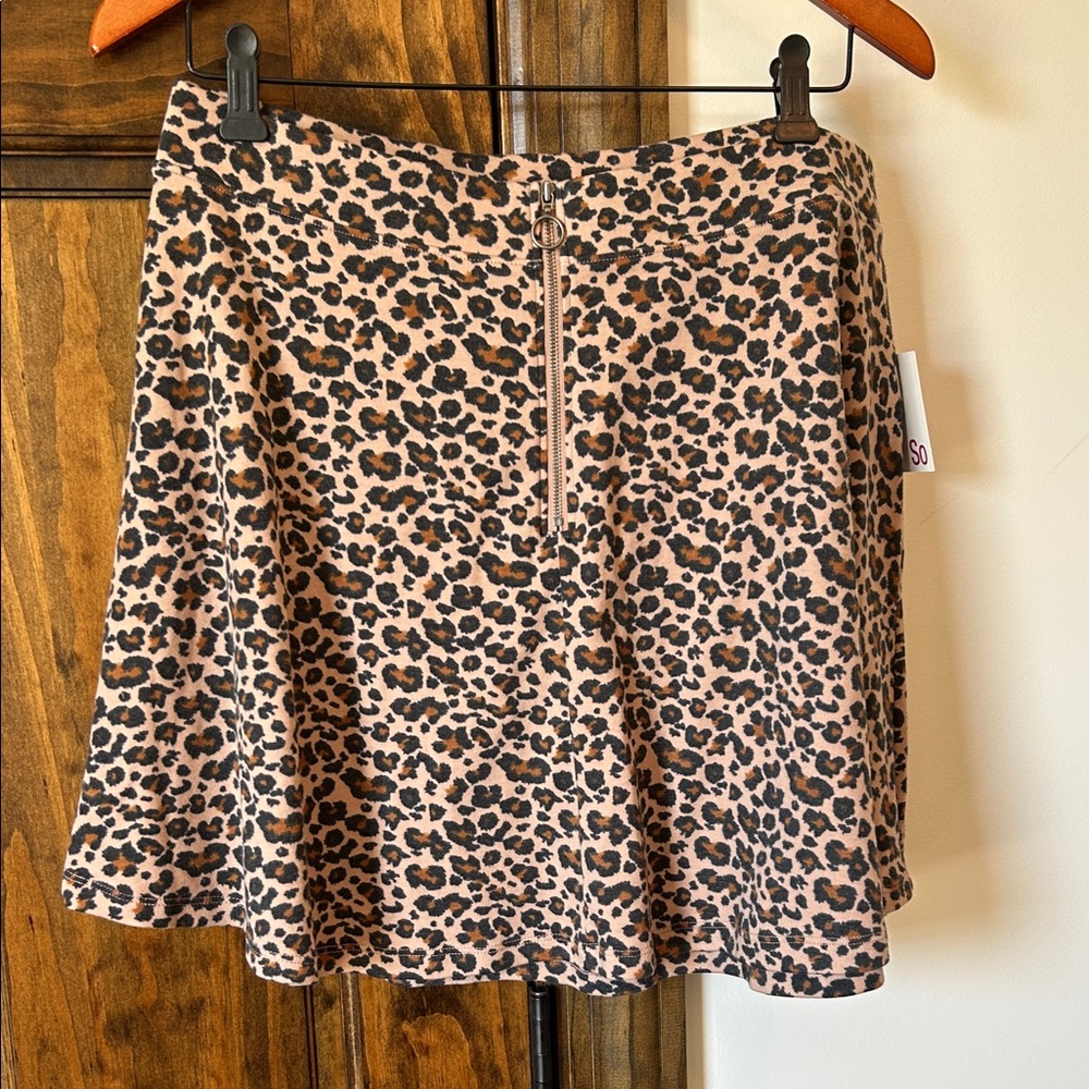 SO Women's Mini Skirt in Leopard Print